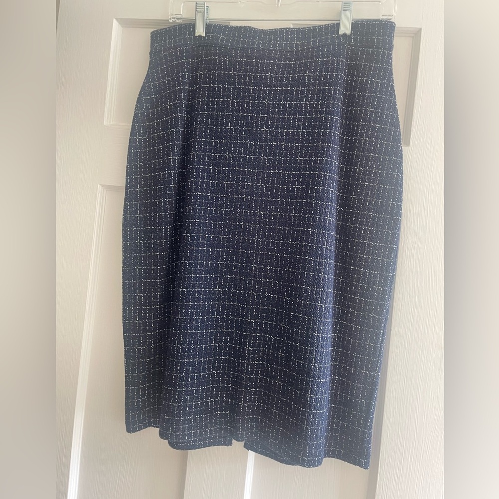 NWT Anthropologie Maeve Navy Skirt M